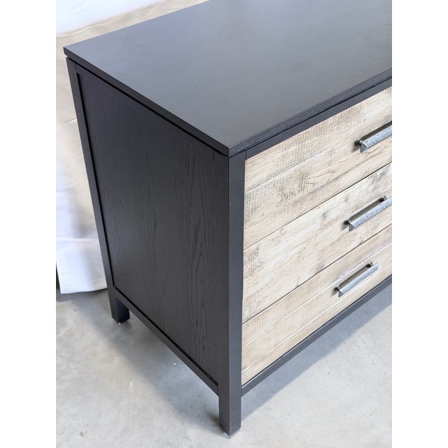 Early 21st Century Ethan Allen Merrick Rustic Modern Double Dresser For Sale - Image 5 of 11