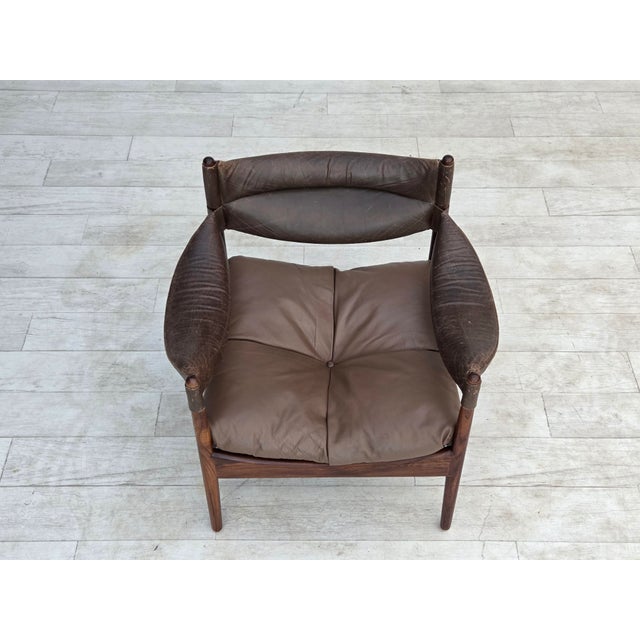 Wood Danish Modus Lounge Chair by Kristian Vedel for Søren Willadsen Møbelfabrik, 1974 For Sale - Image 7 of 18