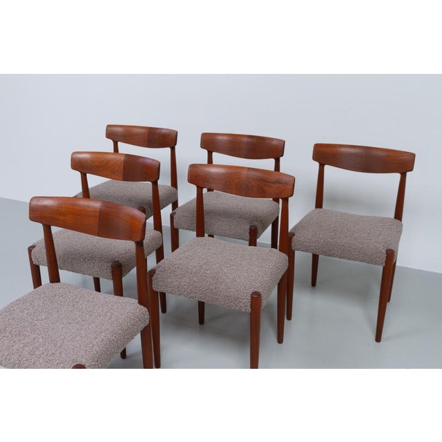 Brown Danish Modern Teak Dining Chairs by Knud Færch for Slagelse, 1960s, Set of 6 For Sale - Image 8 of 18