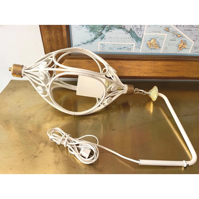 1970s Rattan Swing-Arm Wall Lights - a Pair For Sale - Image 15 of 18