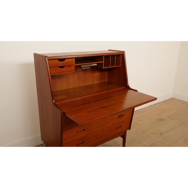 Vintage Teak Secretaire by Arne Wahl Iversen For Sale - Image 13 of 18