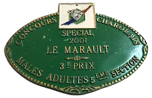 Agricultural Competition Green 3rd Prize Plaque, 2001