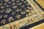 1920s Blue Navy Floral Classic Antique Chinese Peking Carpet 9'2'' X 11'8'' Knotted Wool Rug For Sale - Image 9 of 9