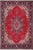 Retro Persian Tabriz Red/Blue Wool Rug - 9'10'' X 12'7'' For Sale - Image 10 of 10