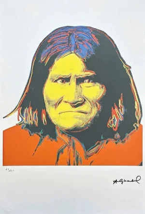 After Andy Warhol, Geronimo, 1980s, Lithograph