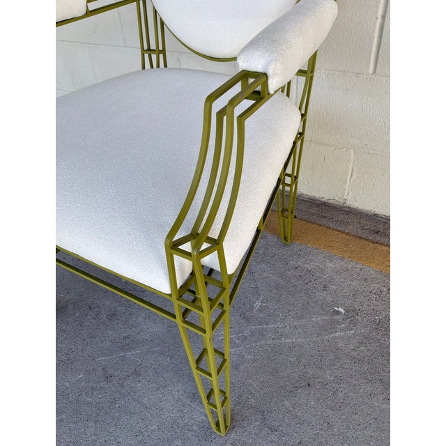 Contemporary Jonathan Charles Xo Arm Chairs / Pair For Sale - Image 3 of 10