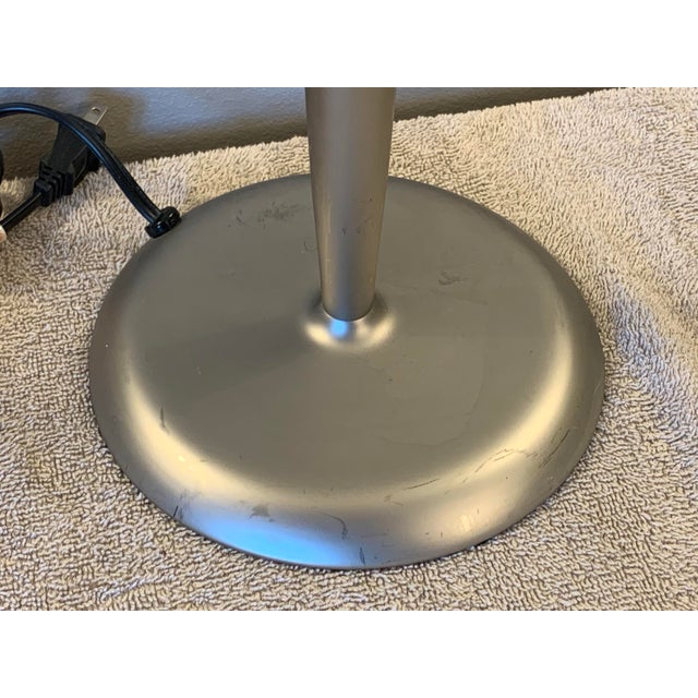 Vintage Michael Graves Modern Brushed Nickel Table Lamp Base For Sale - Image 9 of 10