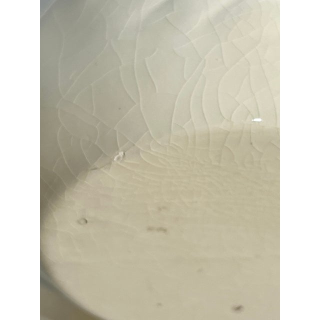 White Vintage Coastal Ceramic Swan Petite Vase or Catchall For Sale - Image 8 of 12