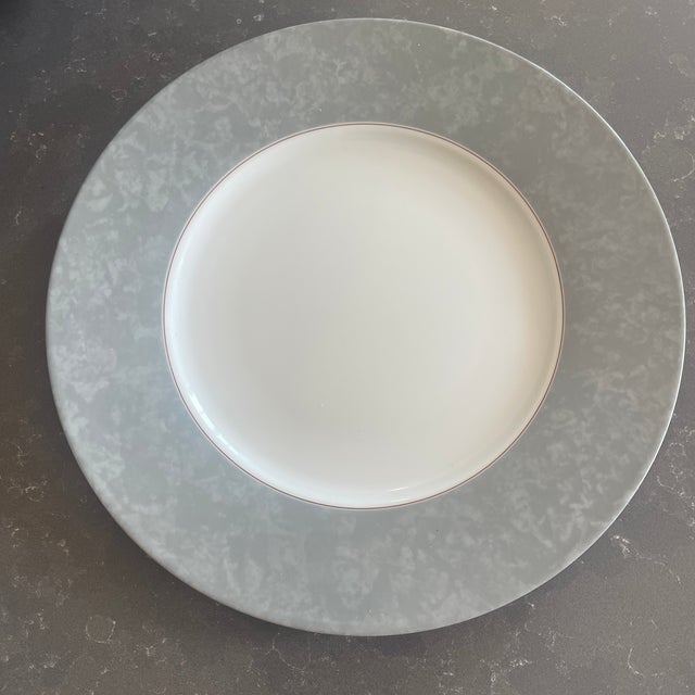 Contemporary Late 20th Century Christofle Dinner/Charger Plates Micro Gold - Set of Three For Sale - Image 3 of 5