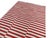 Mid-Century Modern Handmade Cotton Striped Rug, Red and White - 9'x12' For Sale - Image 3 of 10