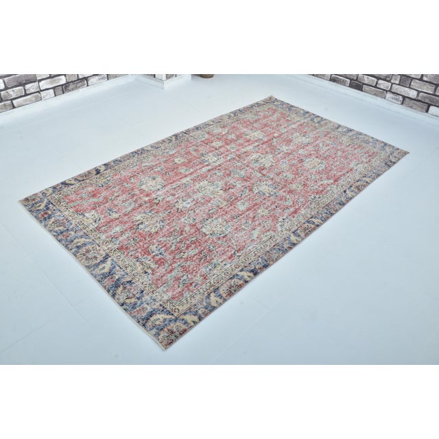 1950s Turkish Handmade Oushak Rug For Sale - Image 10 of 10