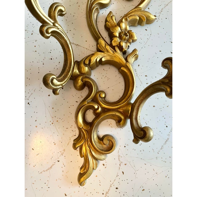 Super vintage wall sconces in excellent condition. 1960 (MCMLX marked on back) Made in USA. Such fun style! 17.5 inches...