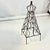 Offering a vintage Iron Garden Topiary Trellis Frame. It stands 21.5" tall after you push the 4 leg spikes into the...
