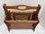 Hollywood Regency Vintage Midcentury Wood Cane Magazine File Holder For Sale - Image 3 of 9