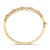 Contemporary 14K Gold 1.00 Cttw Diamond Vintage Inspired Floral Bangle Bracelet (H-I Color, SI1-SI2 Clarity) - 7.75" Inches For Sale - Image 3 of 6