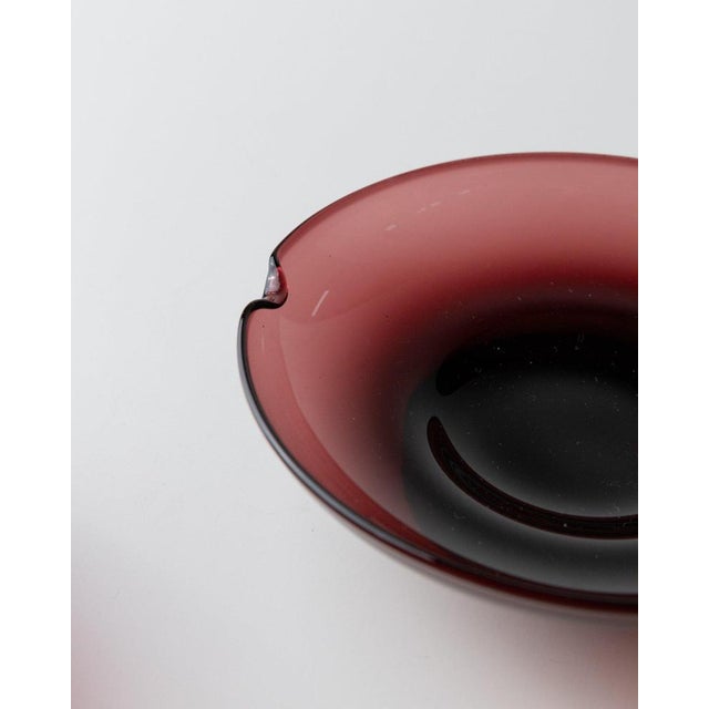 Red Vintage Murano Glass Ashtrays, Italy, 1970s, Set of 2 For Sale - Image 8 of 11