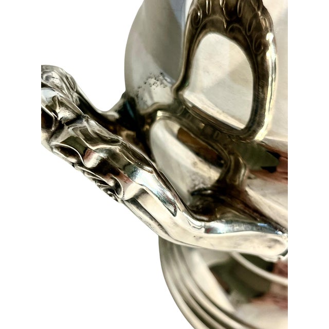 Metal Vintage Silver Plate Ice Champagne Bucket by Leonard For Sale - Image 7 of 17