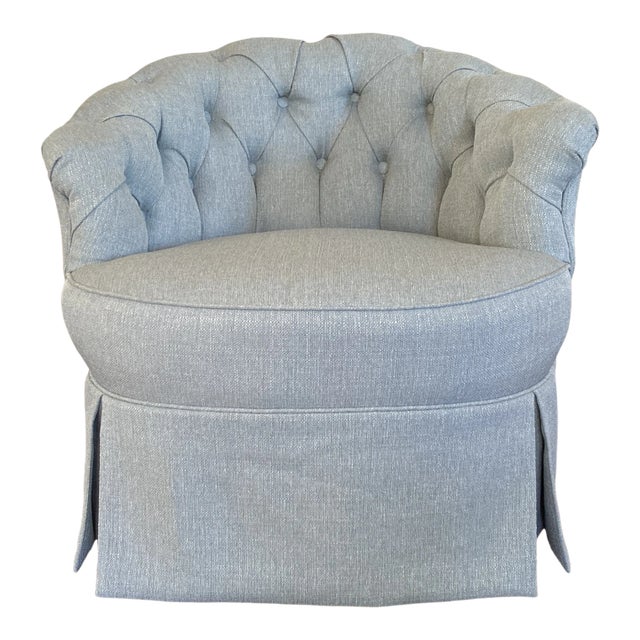 1940s Vintage Tufted Chair For Sale