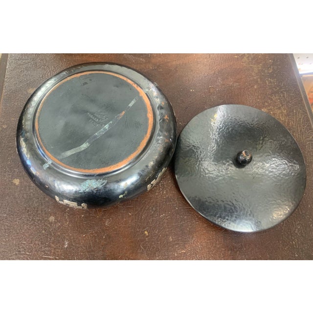 Vintage Hammered Copper & Sterling Silver Trinket Box | Pre-Columbian Incan–Moche Style For Sale - Image 12 of 12