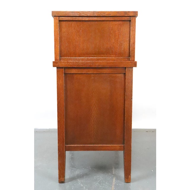 Antique the McCaskey Register Co. Quarter Sawn Oak File Cabinet For Sale - Image 15 of 16