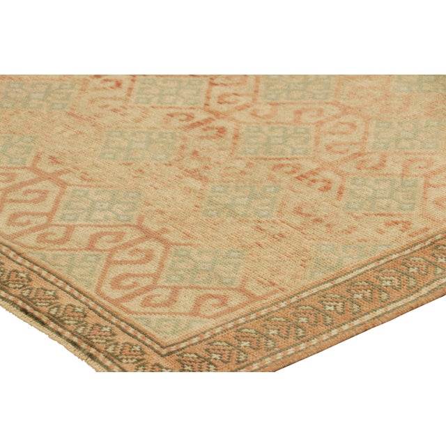 Vintage Zeki Müren Runner Rug With Polychrome Diamond Patterns, From Rug & Kilim For Sale In New York - Image 6 of 7