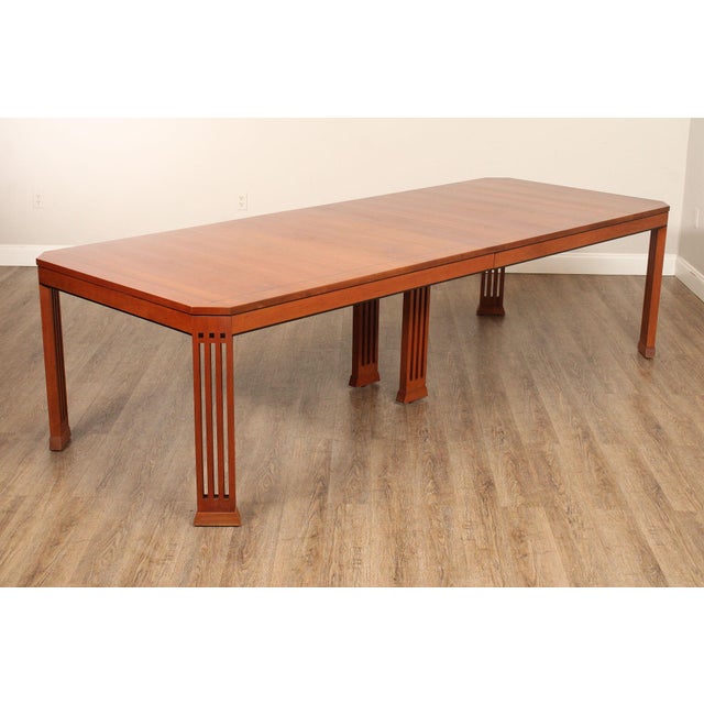 Stickley 21st Century Collection Cherry Dining Table and Twelve Spindle Dining Chairs For Sale In Philadelphia - Image 6 of 12