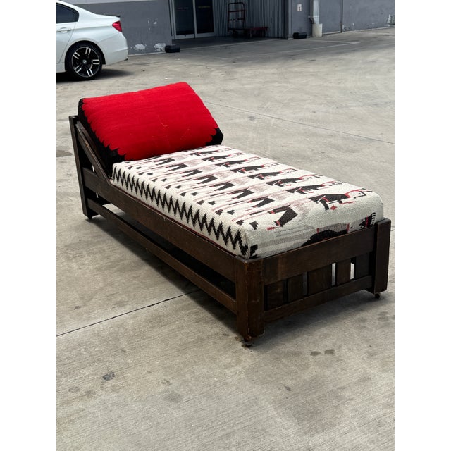 L. & J.G. Stickley, Inc. Early L & Jg Stickley Mission Oak Fainting Couch For Sale - Image 4 of 18