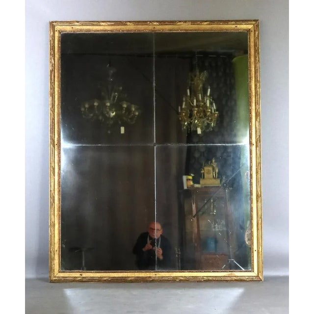 Large Gilded Wood Mirror, Late 18th Century-Early 19th Century For Sale - Image 9 of 10