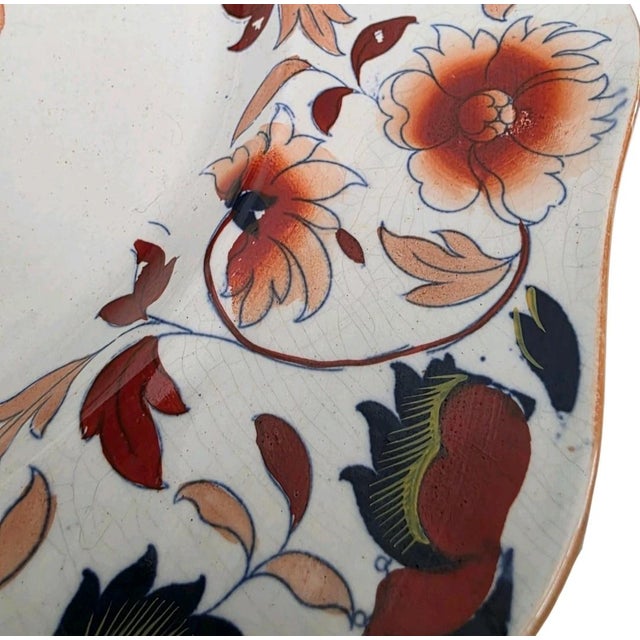 Large 19th-Century Amherst Japan South Wales Pottery Platter For Sale - Image 11 of 18