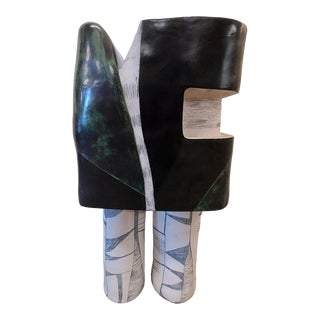Mid Century Modern Artist Bernard Maddox Porcelain Sculpture For Sale