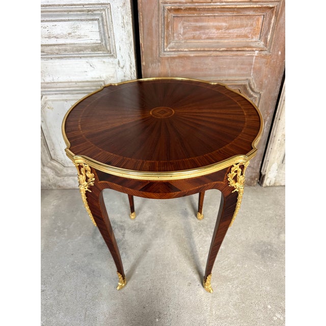 Brown Napoleon III Style Pedestal Table, 1890 For Sale - Image 8 of 10