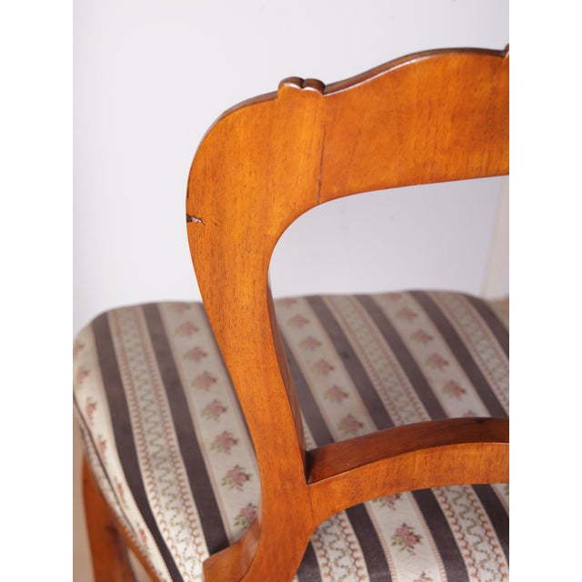 Late Biedermeier Chairs in Walnut, 1880s, Set of 2 For Sale - Image 14 of 18