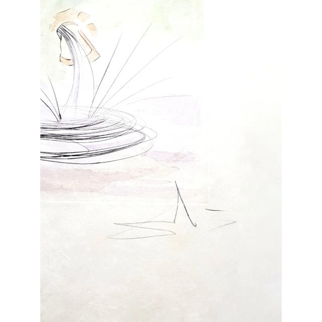 Salvador dali le cerf se voyant dans l'eau from le bestiaire de la fontaine 1974 hand signed by dali edition: 205/250 the...