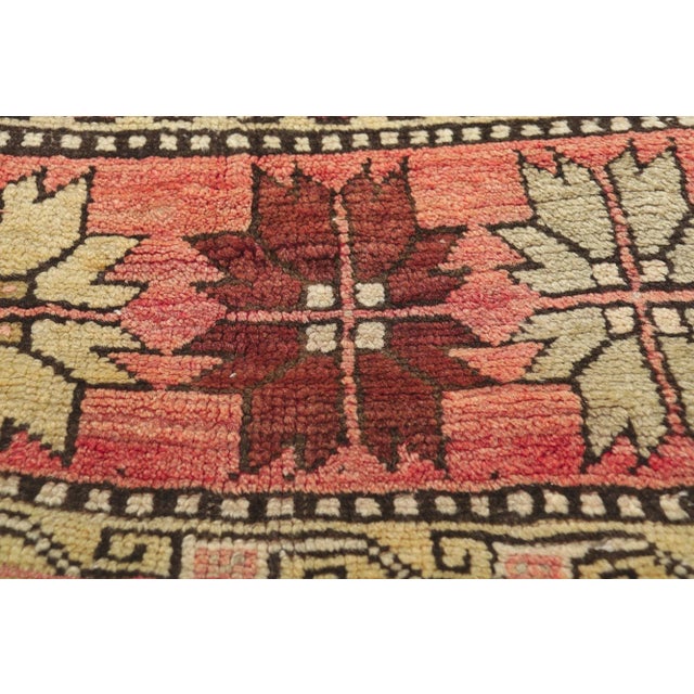 Textile Vintage Turkish Oushak Rug - 04'08 X 07'10 For Sale - Image 7 of 11