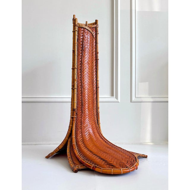 Wood Large Striking Japanese Bamboo Sculpture Honma Hideaki For Sale - Image 7 of 18