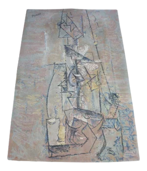 Pablo Picasso "Woman With Guitar" Danish Wool Rug by Ege