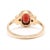 Modern Vintage 1ctw Garnet & Seed Pearl Ring, 14k Yellow Gold, Ring Size 6 For Sale - Image 3 of 7