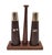 Vintage Teak Salt and Pepper Set with a Stand, Netherlands, 1960s, Set of 3 For Sale - Image 9 of 9