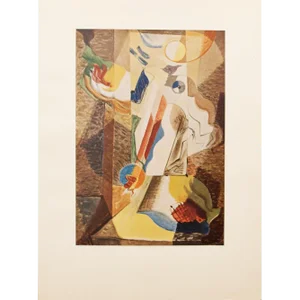 1947 After André Masson, "The Girl at the Window" First Edition Period Parisian Offset Lithograph