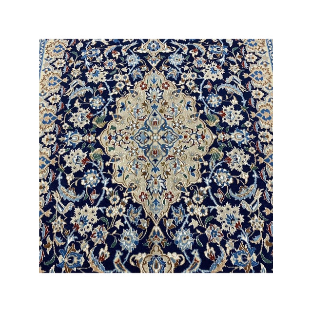 1980s 1980s Old Persian Naein Area Rug 4x6 For Sale - Image 5 of 8