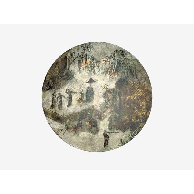 Forest Green Philip and Kelvin LaVerne, Rare Center Table, Bronze, Usa, 1960s For Sale - Image 8 of 16