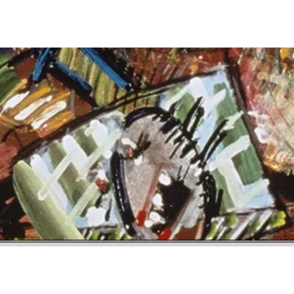 Contemporary "Love Money", 1998. Mixed Media, Landscape on Wood Panel by Joe Ginsberg. Oil, Charcoal, Acrylic and Collage. Warm Fall Colors and Vibrant Tones. For Sale - Image 3 of 6