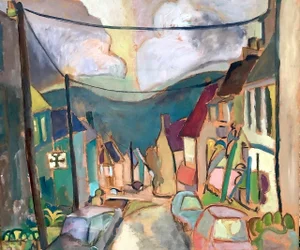 "Newport, Pembrokeshire". Contemporaryt Welsh Landscape by Peter Rossiter