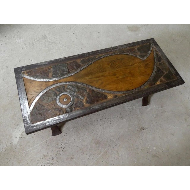Brutalist Coffee Table, France, 1960s For Sale - Image 4 of 12