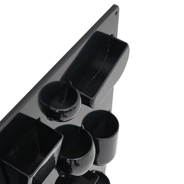 Black Uten.Silo Wall Organizer Tray by Dorothee Maurer Becker for Design M, 1960s For Sale - Image 11 of 15