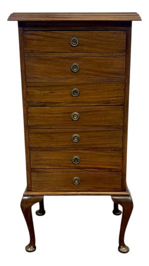 Early 20th Century English Mahogany Music Cabinet