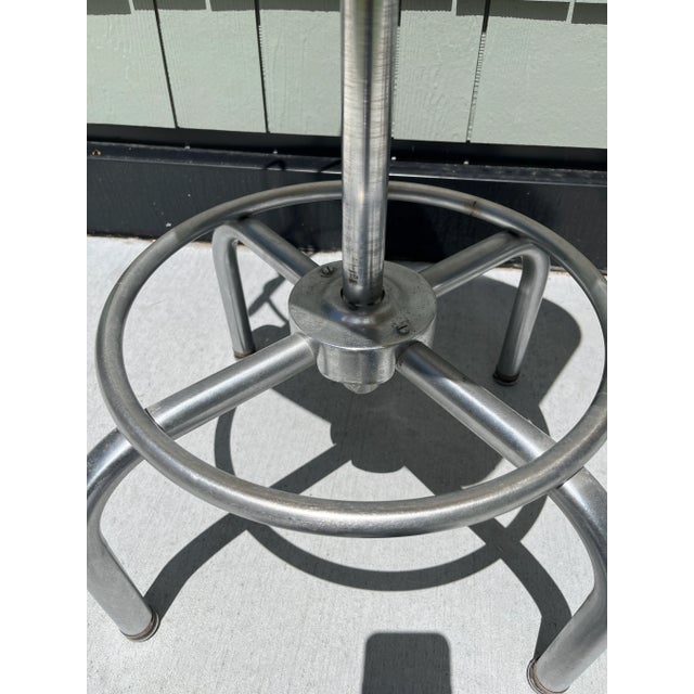 1950s Set of 2 Vintage "Ajustrite" Plywood Adjustable Swivel Drafting Chairs For Sale - Image 10 of 12