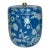 Port 68 Transitional Blue Temple Garden Ice Bucket For Sale