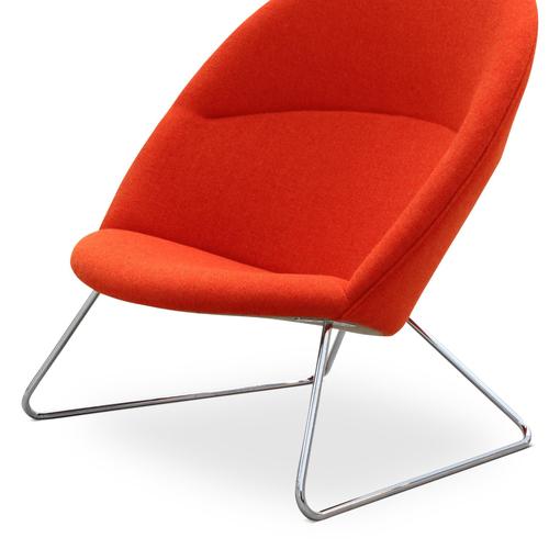 Red Dennie Chair by Nanna Ditzel & Jørgen Ditzel for One Collection For Sale - Image 3 of 10
