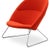 Red Dennie Chair by Nanna Ditzel & Jørgen Ditzel for One Collection For Sale - Image 3 of 10